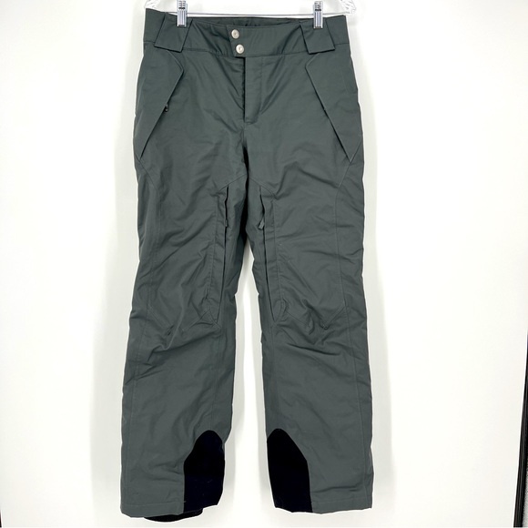 Columbia Gray Snow Ski Pants Fleece Lined Zip Pockets Adjustable Waist Insulated - Picture 1 of 6